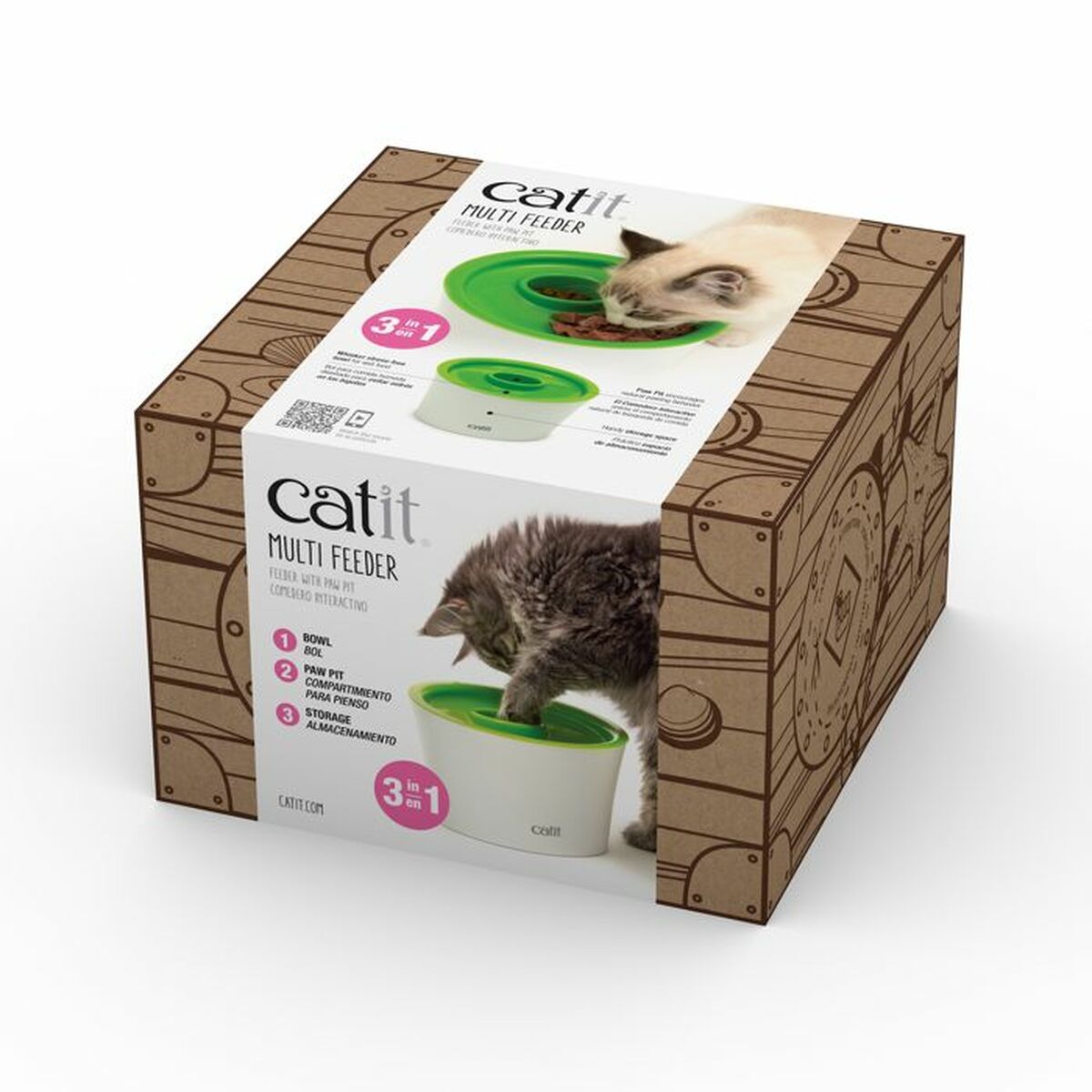 Catit Futternapf Für Die Langsame Nahrungsaufnahme Der Haustiere Catit Senses 2.0 Kunststoff