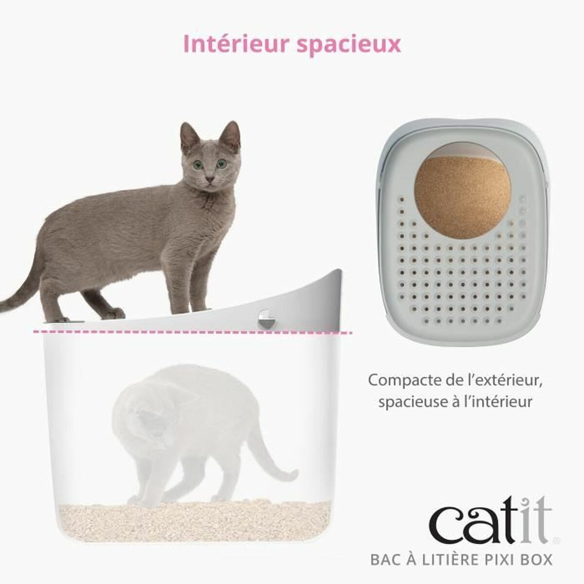 Catit Katzentoilette Catit Pixi Box 52 X 41 X 47,5 Cm Kunststoff