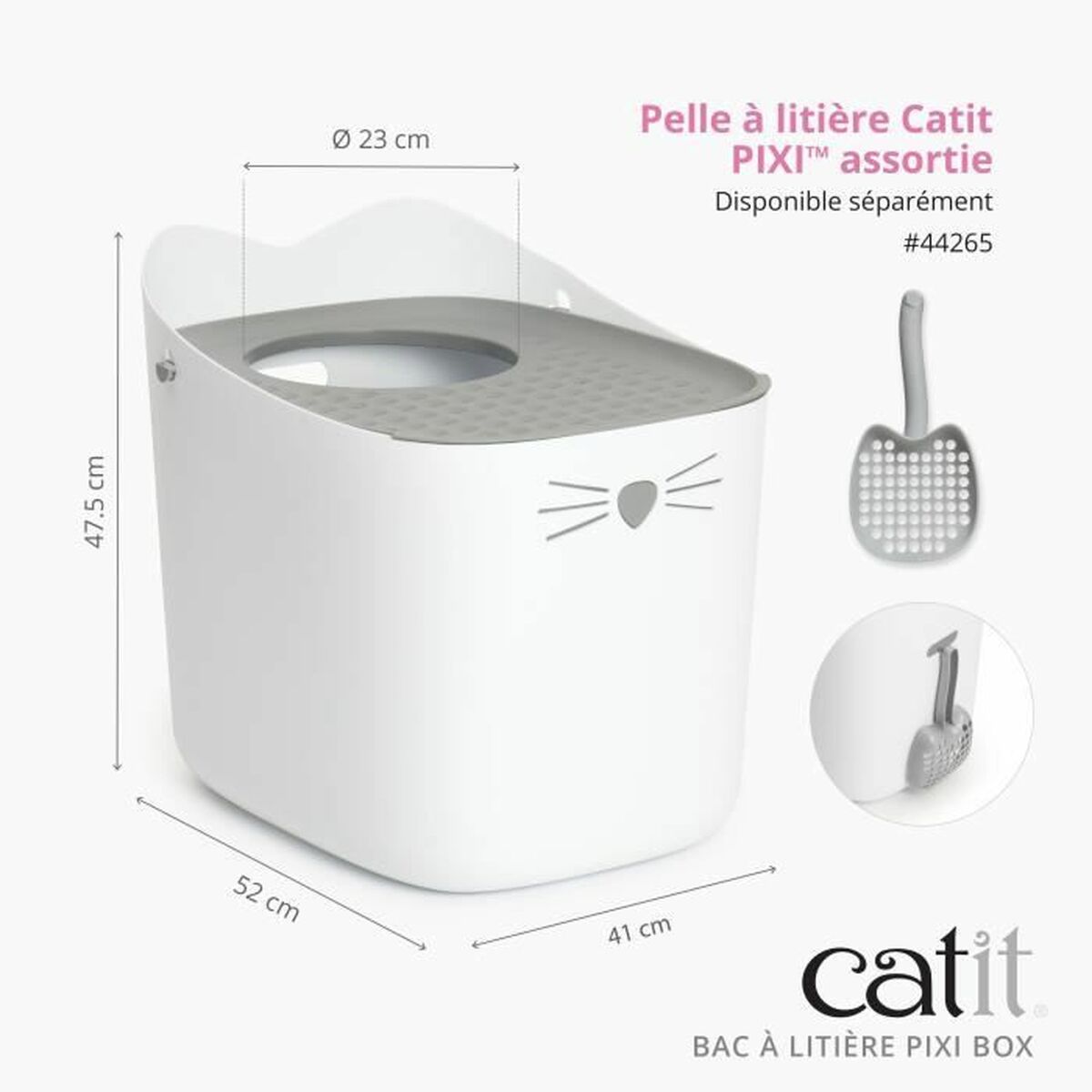 Catit Katzentoilette Catit Pixi Box 52 X 41 X 47,5 Cm Kunststoff