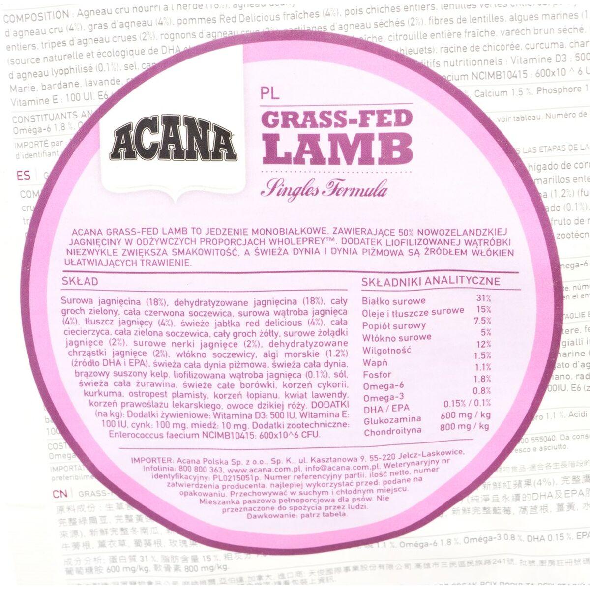 Acana Futter Acana Grass-Fed Lamb Lamm 2 Kg