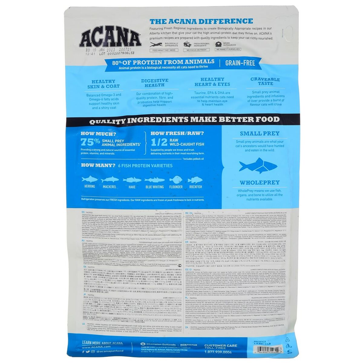 Acana Katzenfutter Acana Pacifica Fisch 1,8 Kg