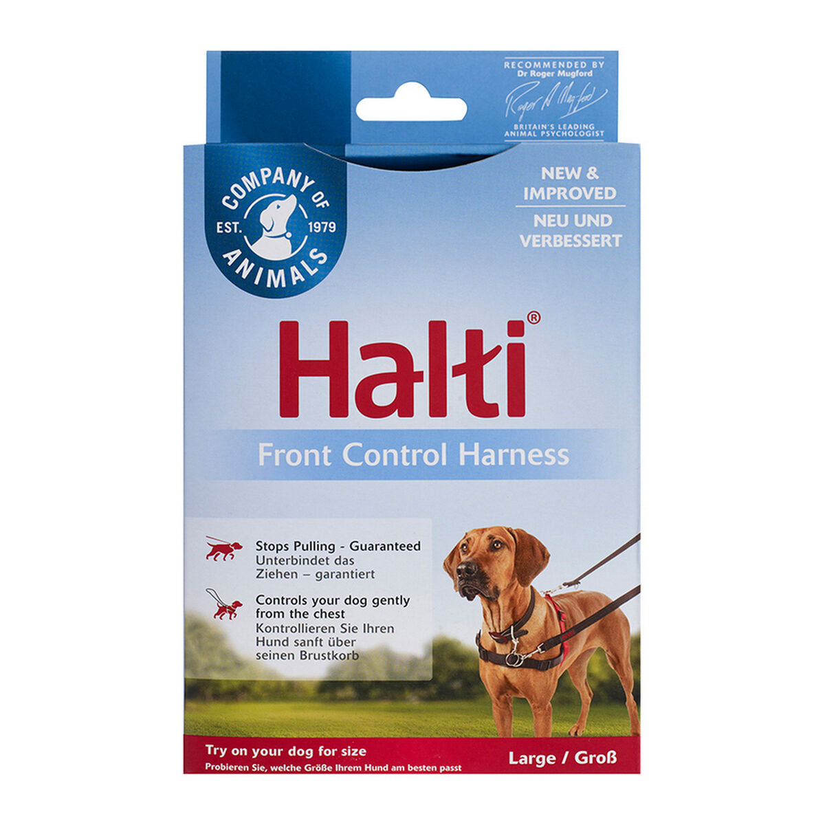 Company Of Animals Hundegeschirr Company Of Animals Halti Schwarz/Rot L (80-120 Cm)