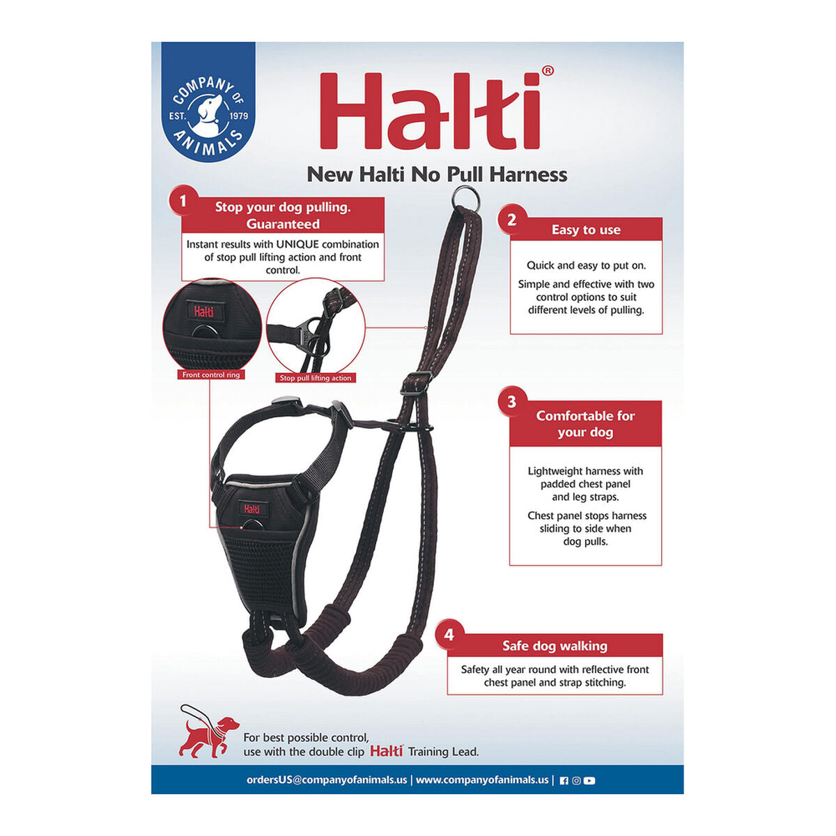 Company Of Animals Hundegeschirr Company Of Animals Halti M (34-56 Cm)