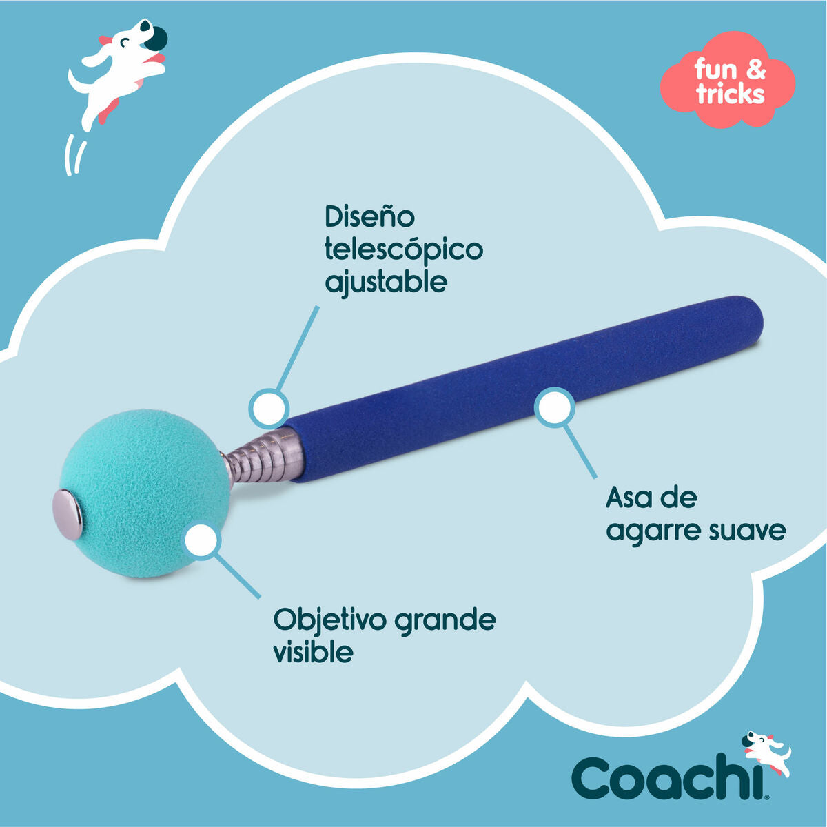 Coachi Trainingsspielzeug Coachi Stick Blau