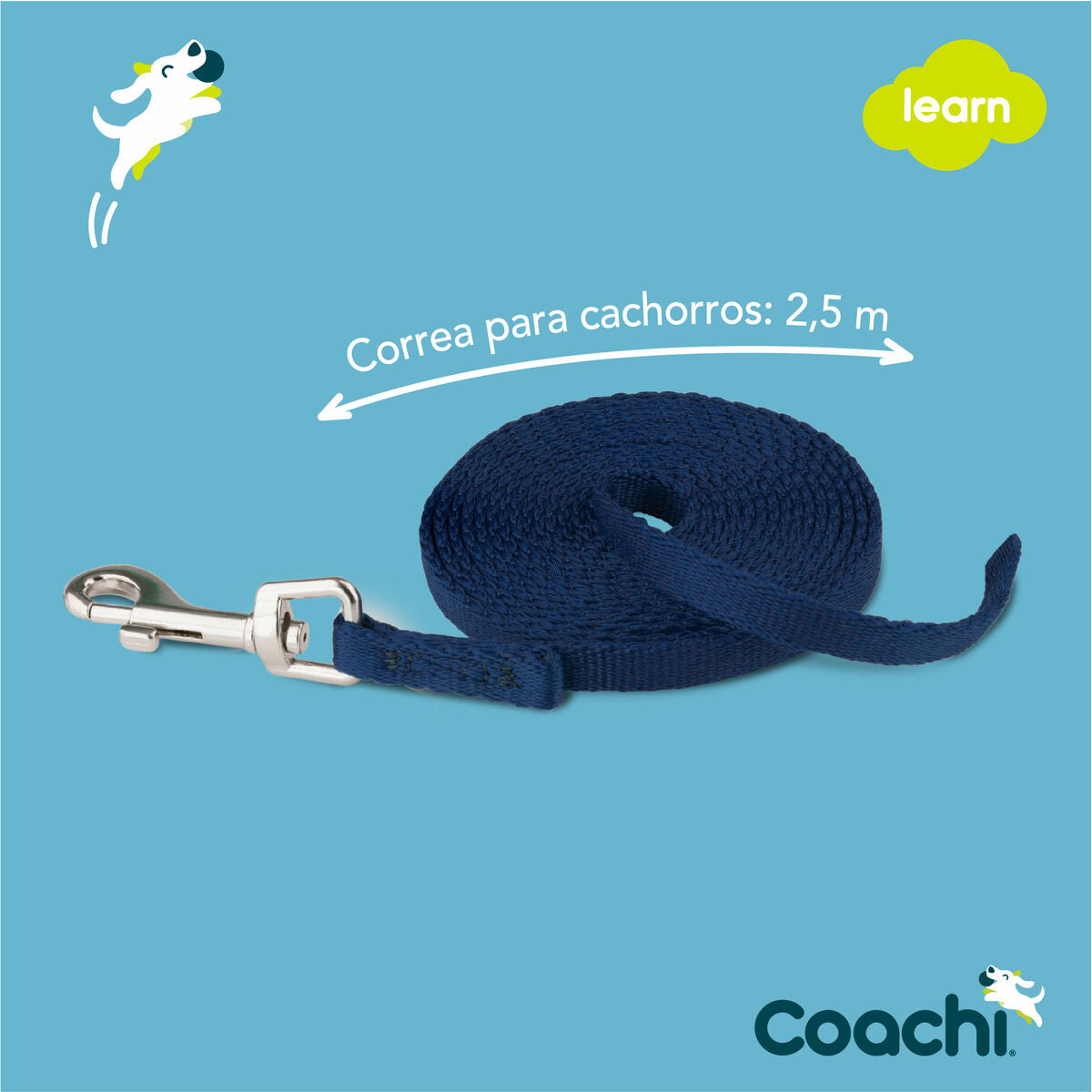 Coachi Hundeleine Coachi Blau 2,5 M Ausbildung