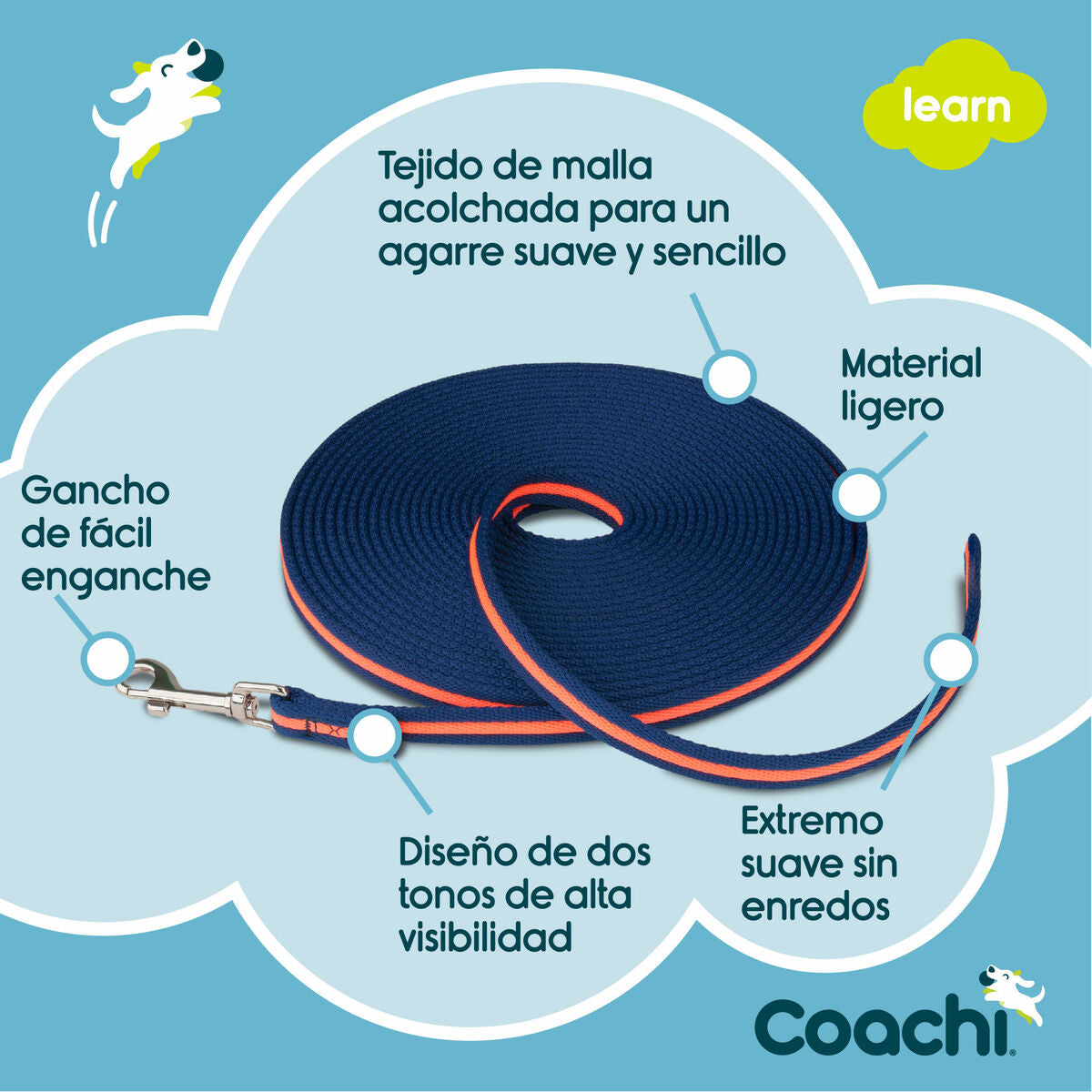 Coachi Trainingsgurt Coachi Blau 10M Ausbildung