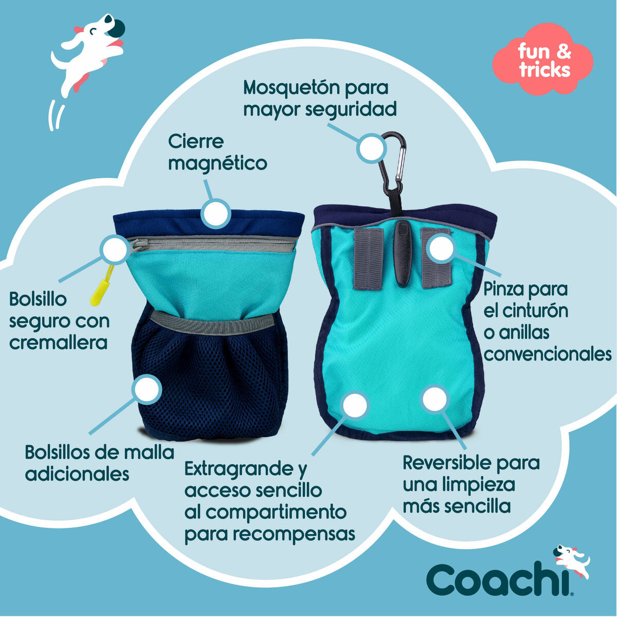 Coachi Allzwecktasche Coachi Train & Treat Blau