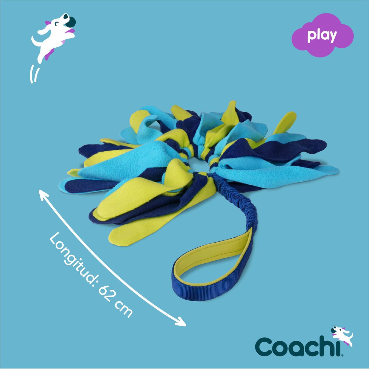 Coachi Trainingsspielzeug Coachi Tuggi Spider Blau