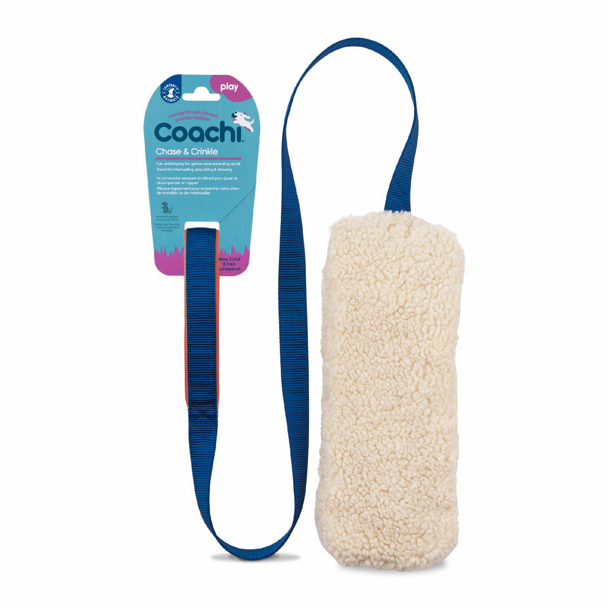 Coachi Trainingsspielzeug Coachi Chase & Crinkle Blau