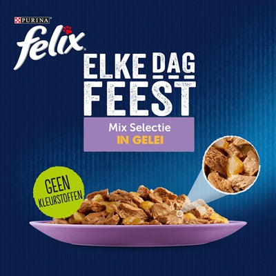 Felix Jeden Tag Schlemmen In Gelee Thunfisch / Kabeljau / Rindfleisch / Huhn