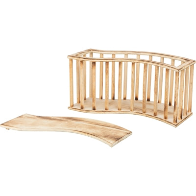 Trixie Heuraufe Mit Deckel Holz Geflammt