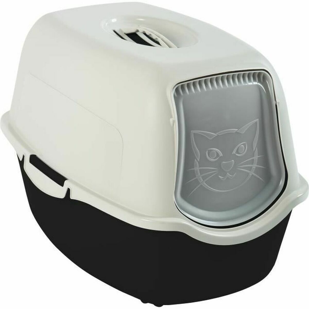 Rotho My Pet Katzentoilette Rotho My Pet Bailey 56 X 28 X 39 Cm Weiß/Schwarz
