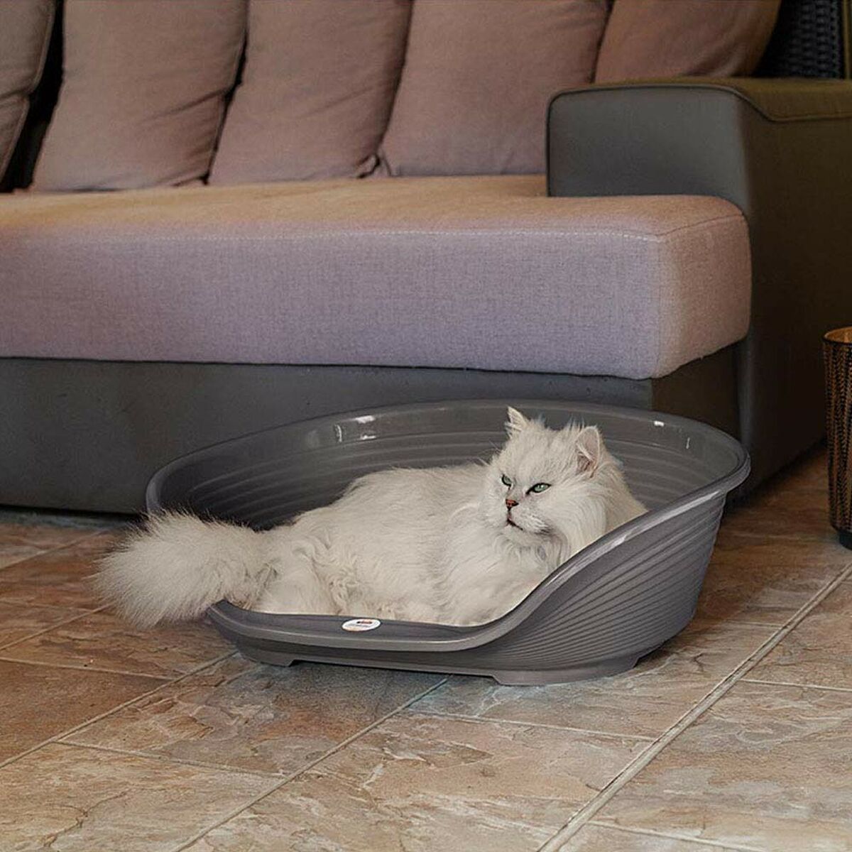 Ferplast Hundebett Ferplast Siesta Deluxe 4 Dunkelgrau 61,5 X 45 X 21,5 Cm