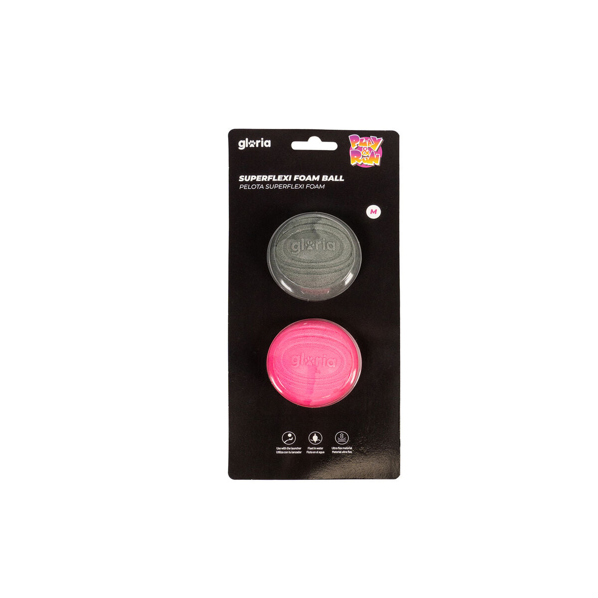 Gloria Ball Für Haustiere Gloria Play And Run Grau Schaum Tpr M 6,35 Cm 2 Stück