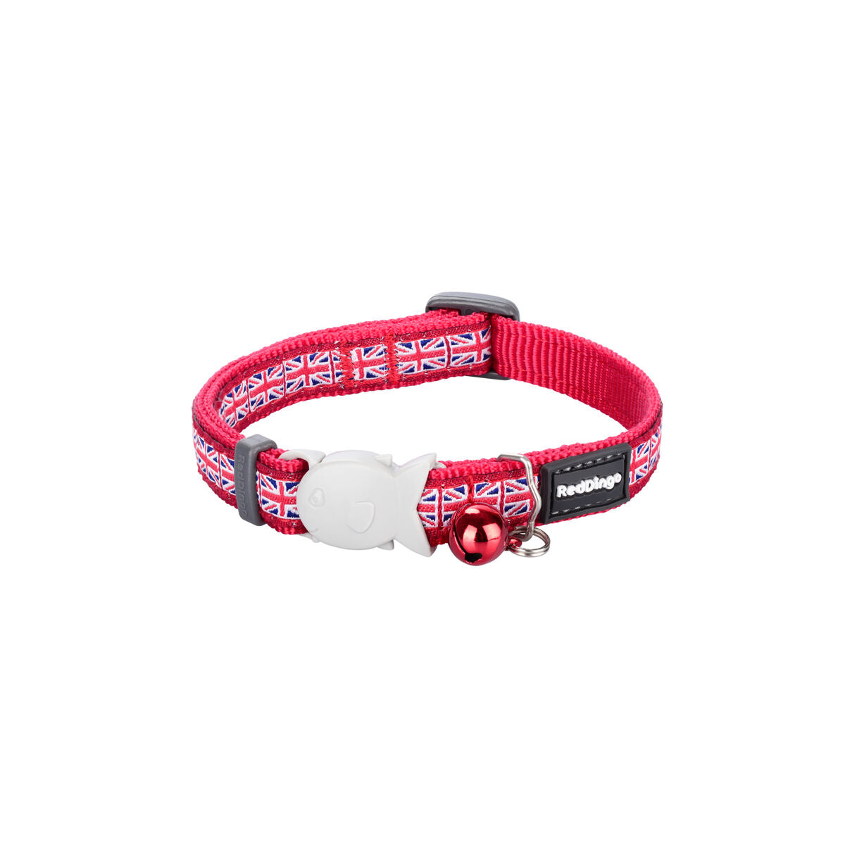 Red Dingo Katzenhalsband Red Dingo Union Jack 20-32 Cm Rot