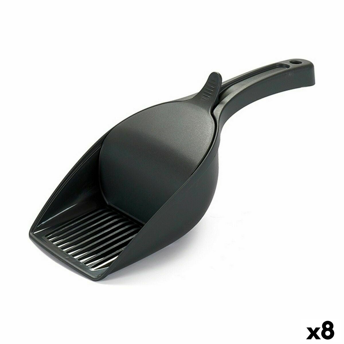 Stefanplast Pickup-Schaufel Stefanplast Anthrazit Kunststoff 12 X 7 X 27, 5 Cm (8 Stück)