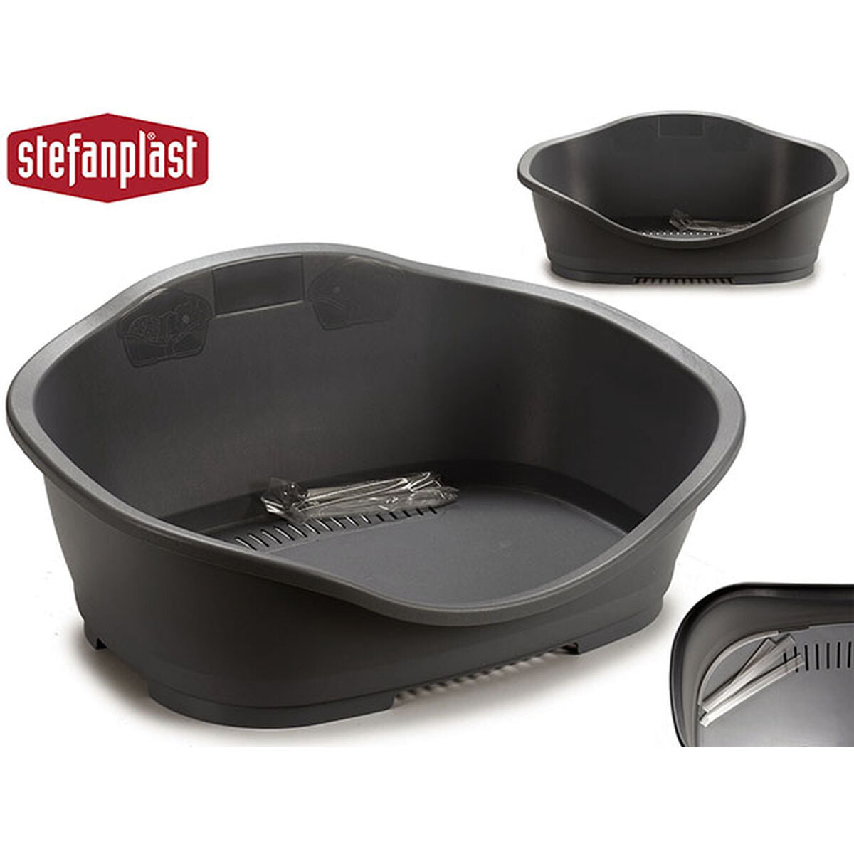 Stefanplast Haustierbettchen Stefanplast 97621 Grau Kunststoff 68 X 27,5 X 49 Cm 6 Stück