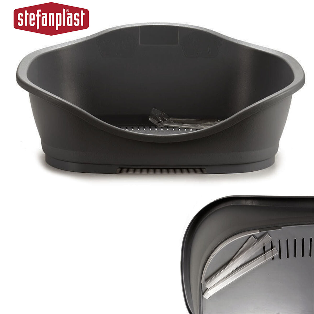 Stefanplast Haustierbettchen Stefanplast 97621 Grau Kunststoff 68 X 27,5 X 49 Cm 6 Stück