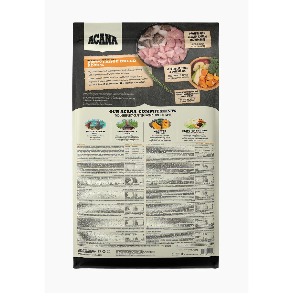 Acana Futter Acana Puppy Large Breed Recipe Welpe/Junior Huhn 17 Kg