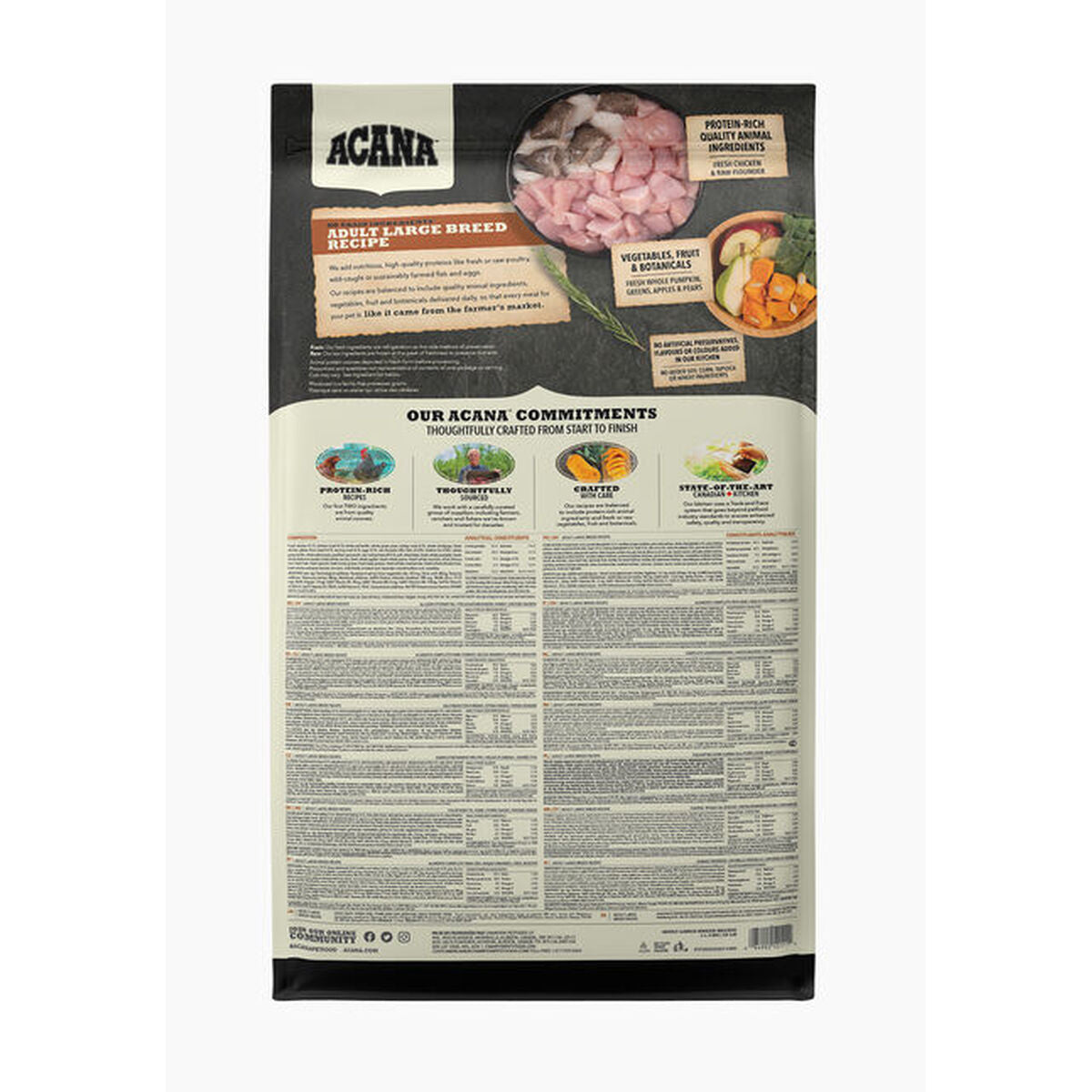 Acana Futter Acana Adult Large Breed Recipe Erwachsener Huhn Fisch 17 Kg