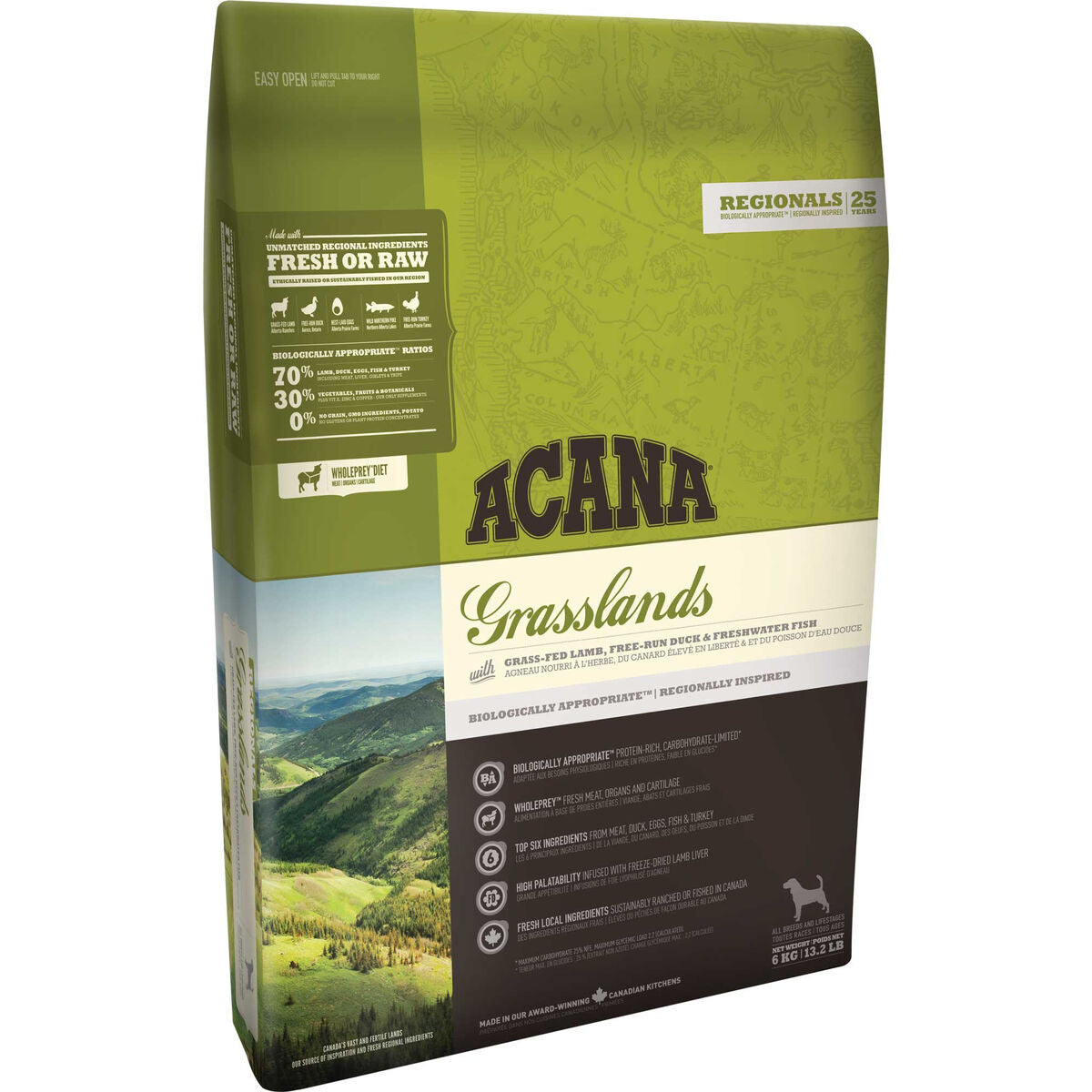 Acana Futter Acana Dog Tf Regionals Grasslands Erwachsener Lamm Ente 11,4 Kg