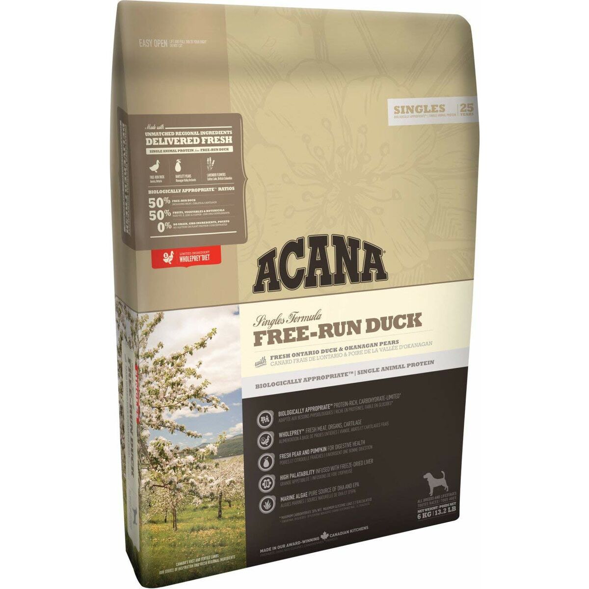 Acana Futter Acana Singles Free-Run Duck Erwachsener Ente 11,4 Kg
