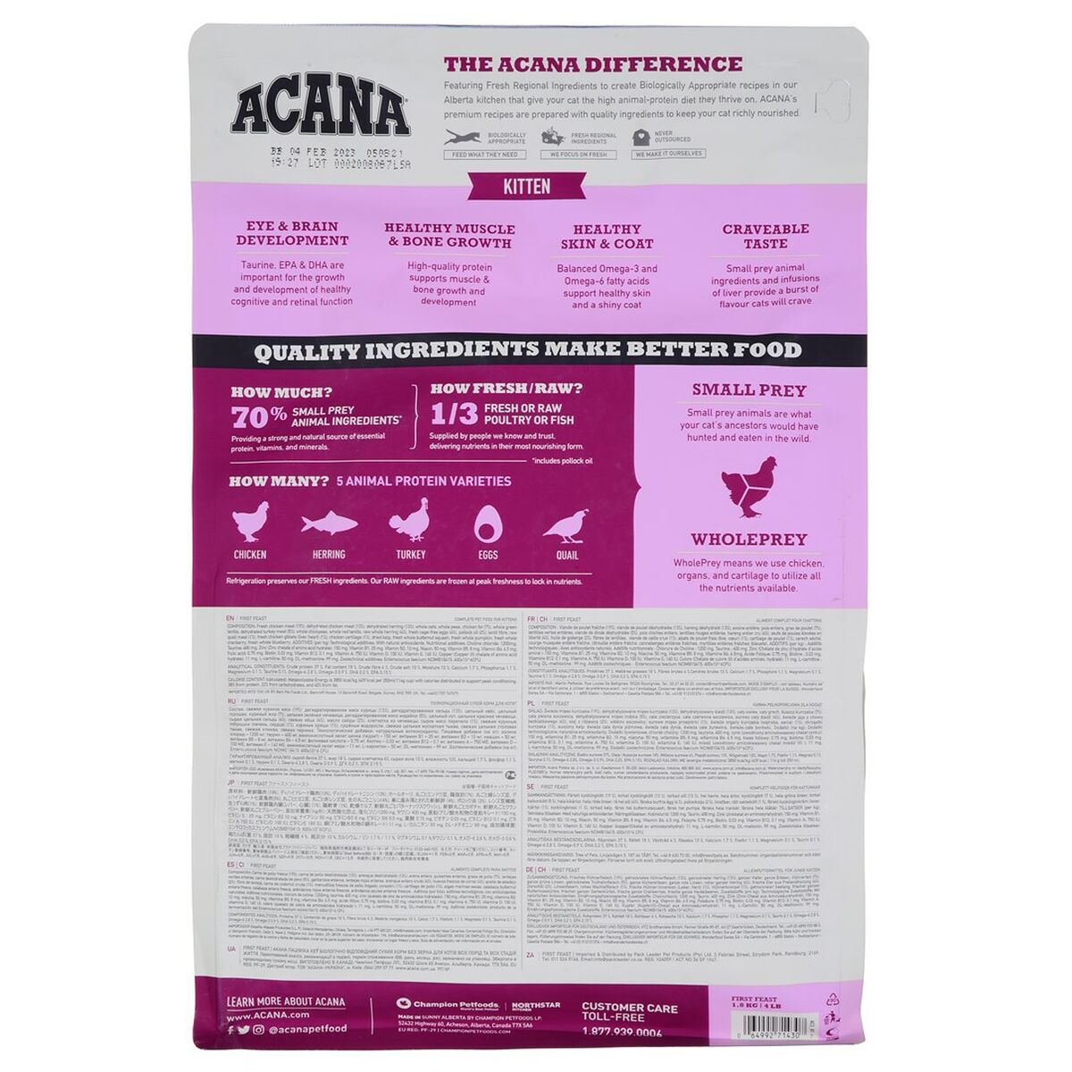 Acana Katzenfutter Acana First Feast Vögel 1,8 Kg