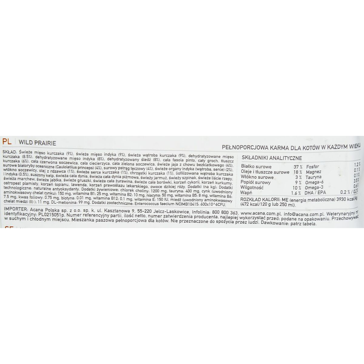 Acana Katzenfutter Acana Cat Tf Regionals Wild Prairie Huhn Truthahn 4,5 Kg