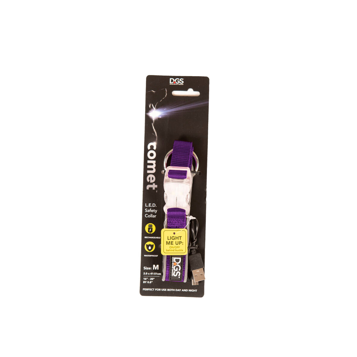 Dog Gone Smart Hundehalsband Dog Gone Smart Lila 12 Licht