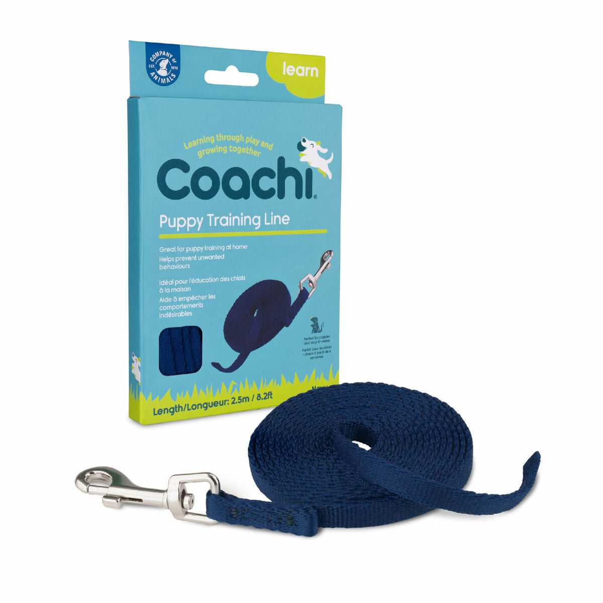 Coachi Hundeleine Coachi Blau 2,5 M Ausbildung