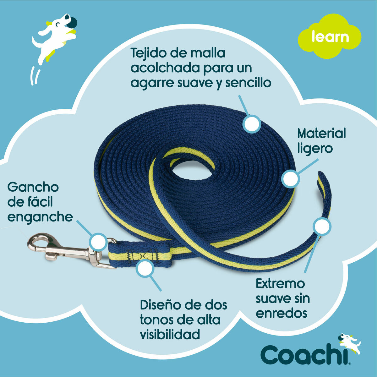 Coachi Hundeleine Coachi Blau Ausbildung