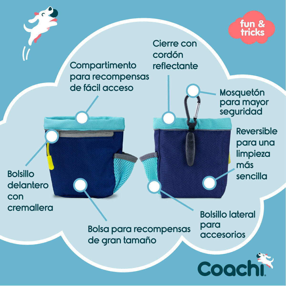 Coachi Allzwecktasche Coachi Train & Treat Blau
