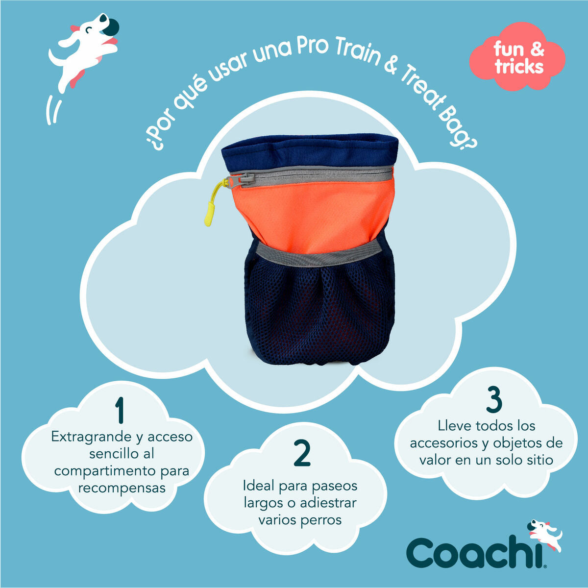 Coachi Allzwecktasche Coachi Train & Treat Koralle