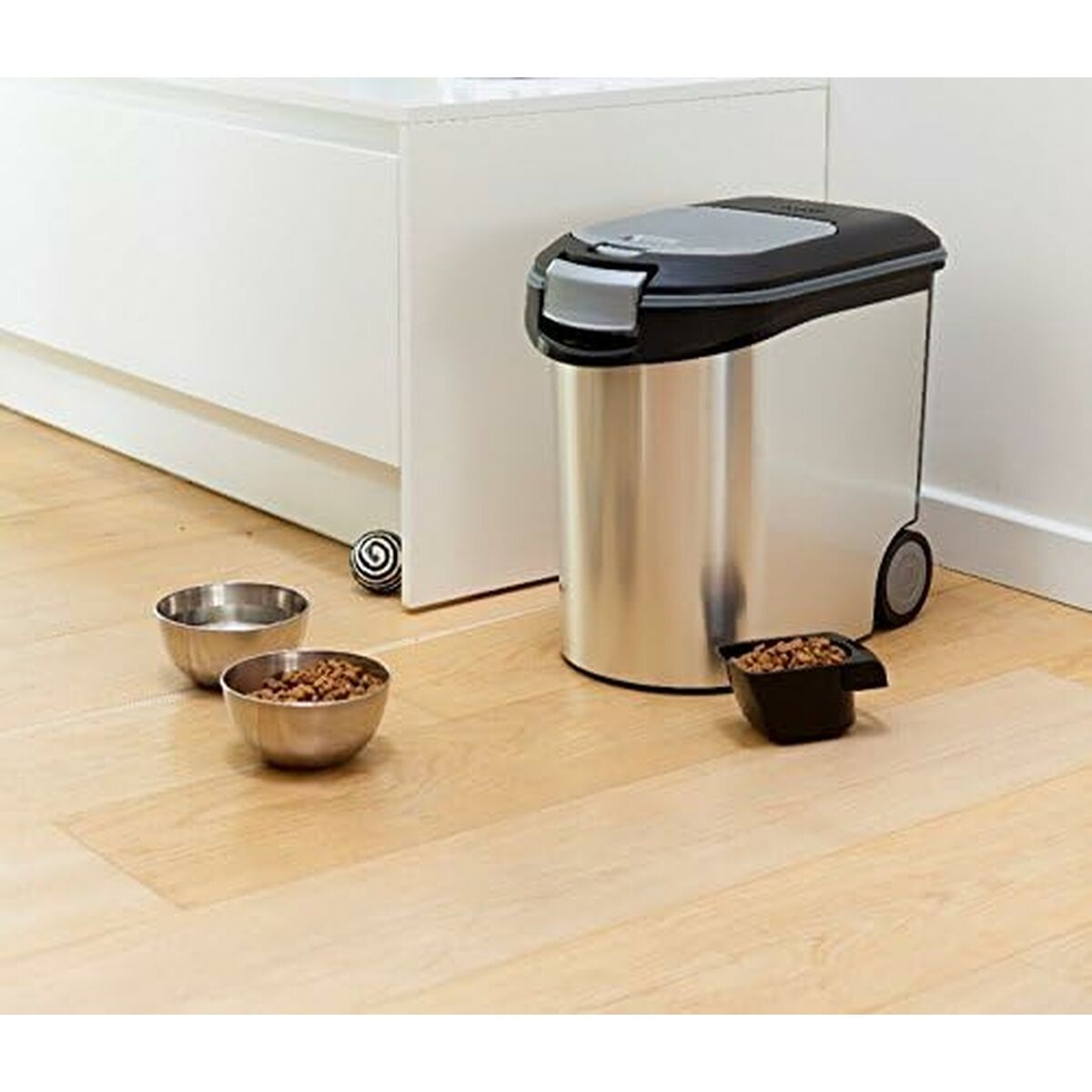 Curver Hundefutter-Behälter Aus Metall Curver Silberfarben Polypropylen 35 L 12 Kg