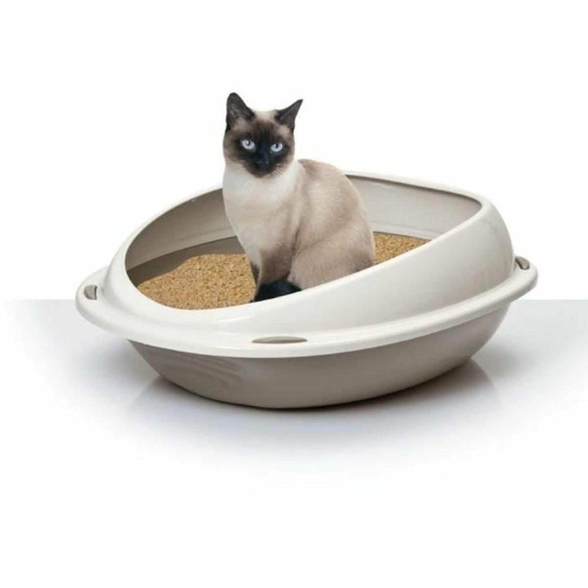 Aimé Katzentoilette Aimé 57 X 40 X 19 Cm Beige Kunststoff