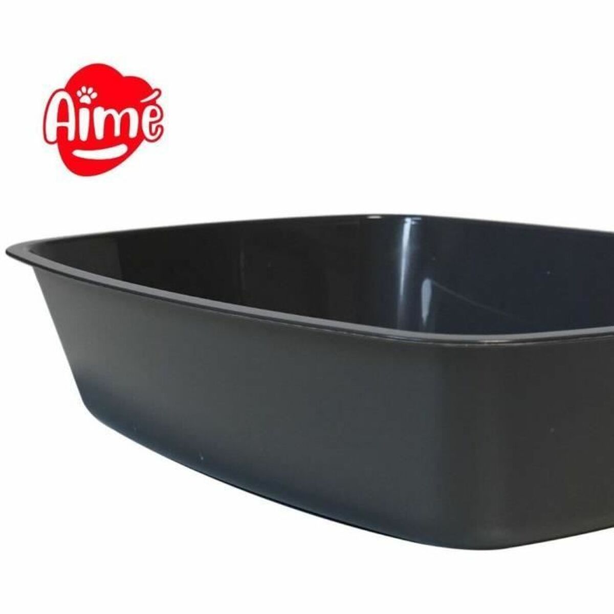 Aimé Katzentoilette Aimé Schwarz 43 X 31 X 10 Cm Kunststoff