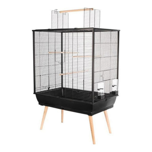 Zolux Vogelkäfig Zolux Neo Jili H80 Schwarz 78 X 81 X 48 Cm