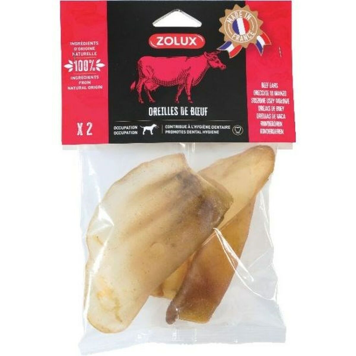 Zolux Beißring Für Hunde Zolux Beef Ear Rind Und Kalbfleisch 40 G