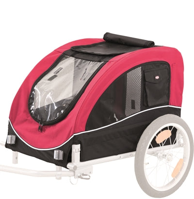 Trixie-Hundefahrrad-Anhänger Schwarz / Rot