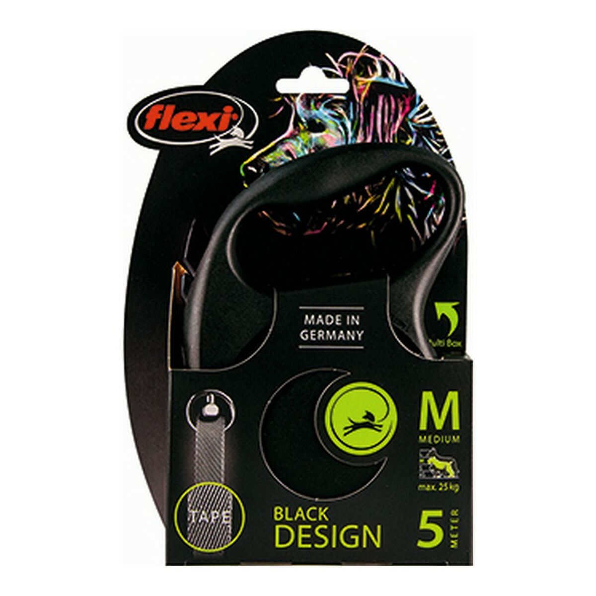 Flexi Hundeleine Flexi Black Design 5 M Silberfarben S