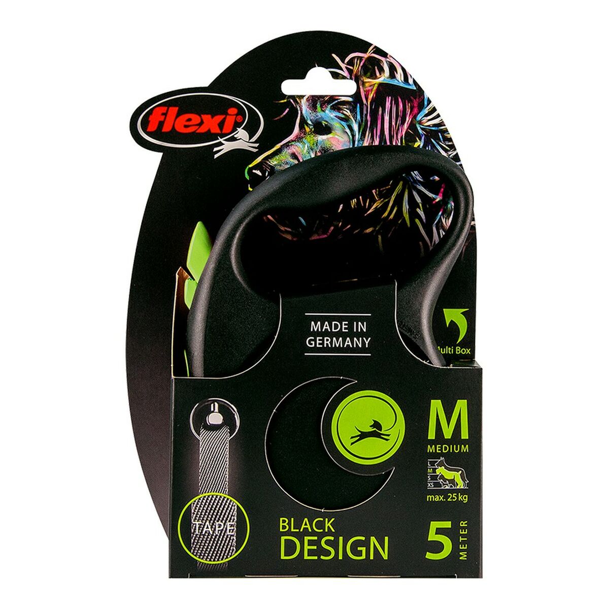 Flexi Hundeleine Flexi Black Design 5 M Grün M