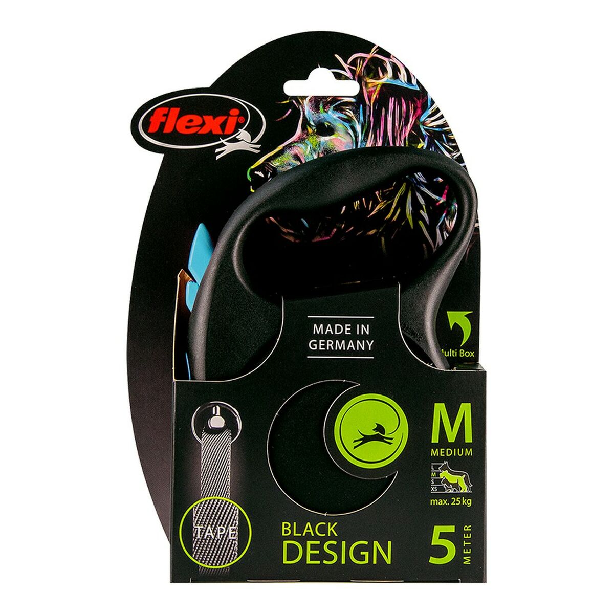 Flexi Hundeleine Flexi Black Design 5 M Blau M