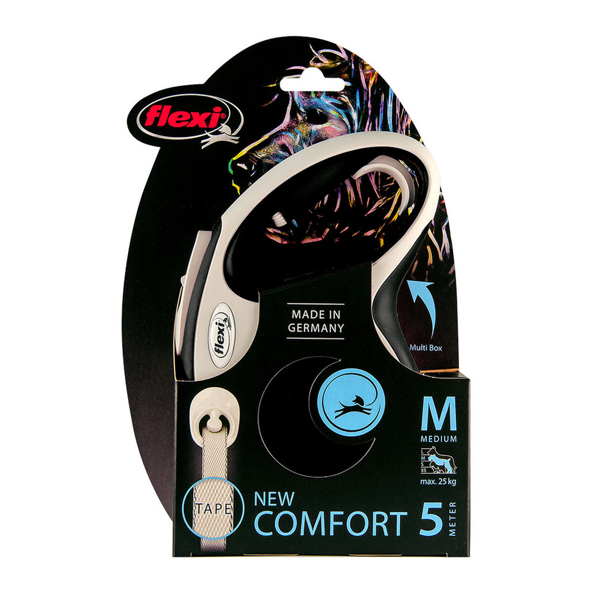 Flexi Hundeleine Flexi New Comfort 8 M L Schwarz