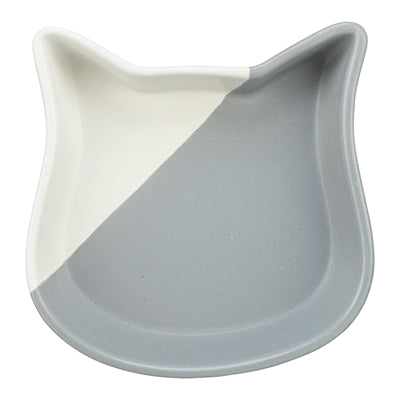 Trixie Fressnapf Katze Keramik Grau/Weiss