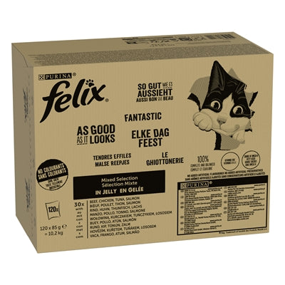 Felix Gemischte Auswahl In Gelee Rindfleisch / Huhn / Thunfisch / Lachs