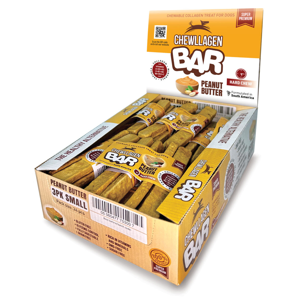 Chewllagen Stäbe Chewllagen Kakaobutter 72 Stücke