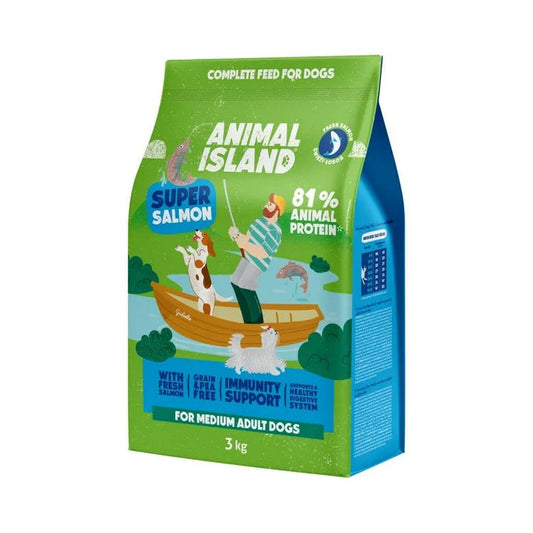 Animal Island Futter Animal Island Super Salmon Lachsfarben 3 Kg