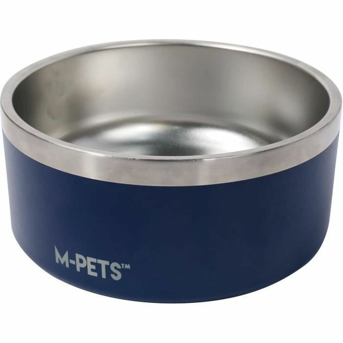 Mpets Futternapf Für Hunde Mpets Eskimo Metall Edelstahl Blau Antirutsch 2 L