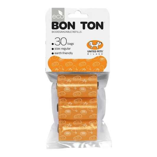 United Pets Hygienebeutel United Pets Bon Ton Regular Hund Orange (3 X 10 Uds)