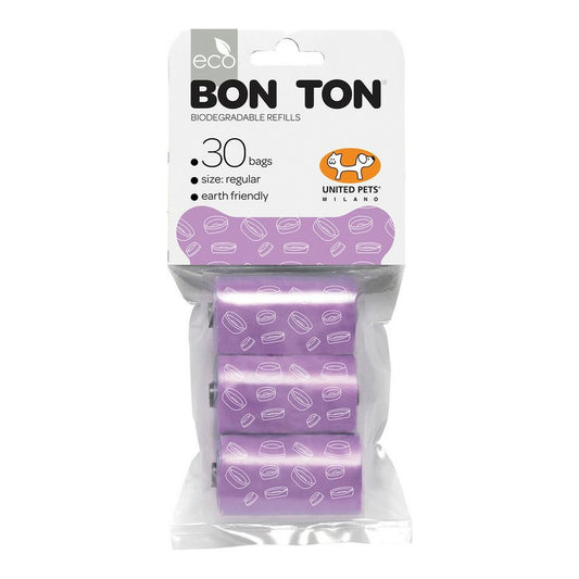 United Pets Hygienebeutel United Pets Bon Ton Regular Hund Lila (3 X 10 Uds)